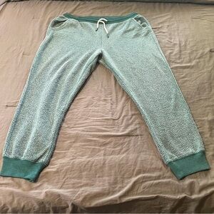 Fuzzy green joggers sz xl